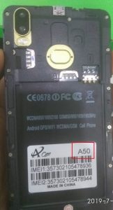 Aone A50 Flash File Firmware Download