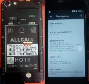 Allcall Hot5 Flash File