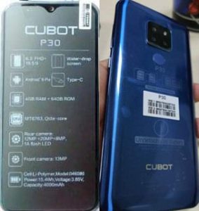 Cubot P30 Flash File