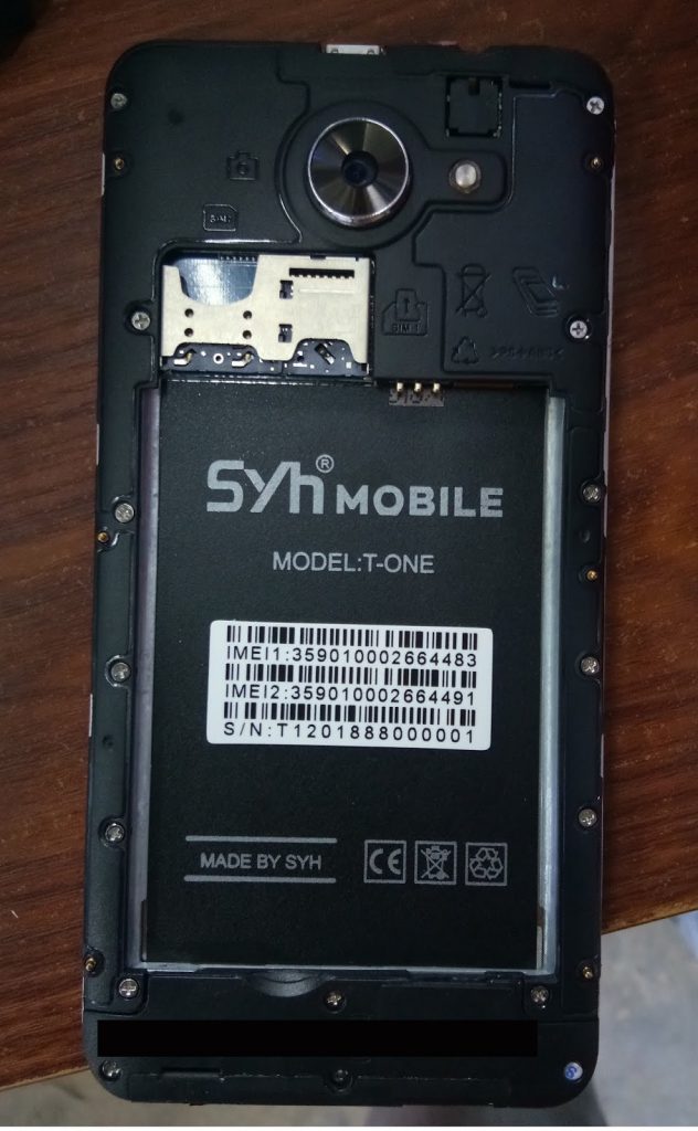 SYH Mobile T-One Flash File Firmware Download | EasyFlashFile