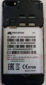 Micromax C1 Flash File V06