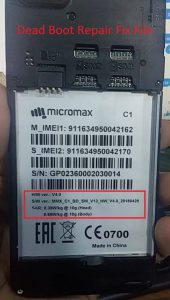Micromax C1 Flash File V13