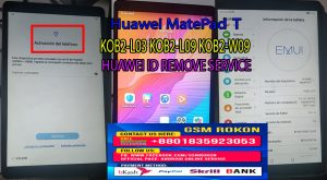 Huawei KOB2-L03 Huawei ID Remove Service
